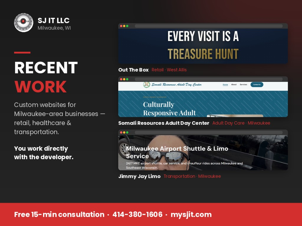 Recent Website Projects in Milwaukee