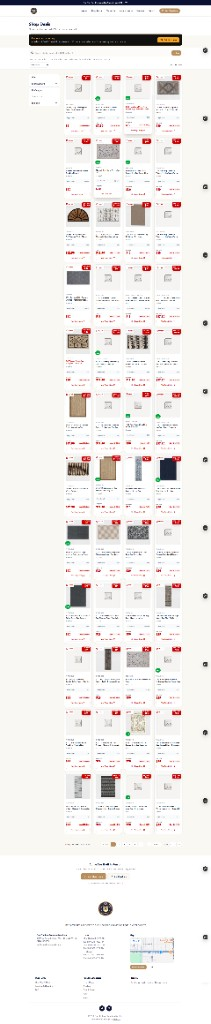 Out The Box shop deals page before redesign